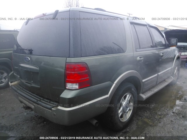 1FMPU17L24LA04804 - 2004 FORD EXPEDITION EDDIE BAUER GREEN photo 4