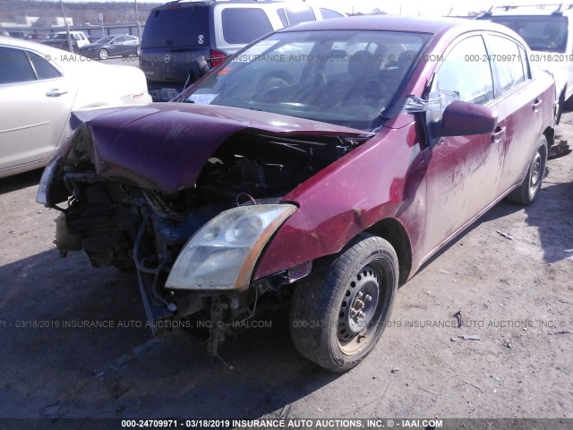 3N1AB61EX8L661077 - 2008 NISSAN SENTRA 2.0/2.0S/2.0SL BURGUNDY photo 2