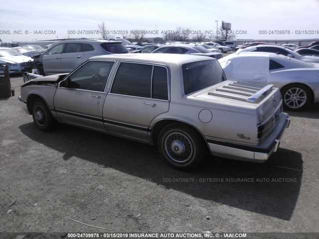 1G4CW54C2K1659168 - 1989 BUICK ELECTRA PARK AVENUE GOLD photo 3