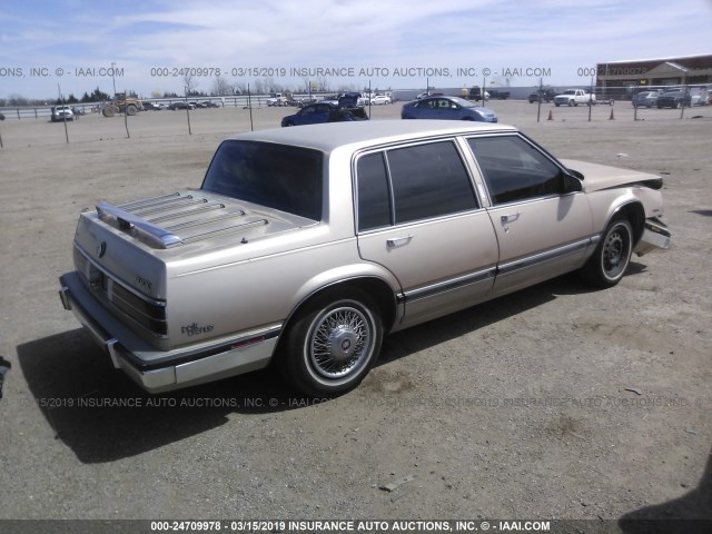 1G4CW54C2K1659168 - 1989 BUICK ELECTRA PARK AVENUE GOLD photo 4