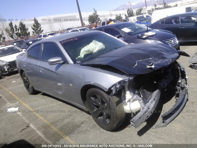 2C3CDXHG5GH172921 - 2016 DODGE CHARGER SXT SILVER photo 1