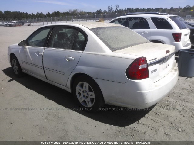 1G1ZT58N48F128724 - 2008 CHEVROLET MALIBU LT/CLASSIC WHITE photo 3