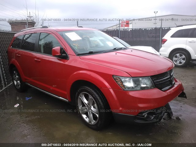 3C4PDDGG7HT654523 - 2017 DODGE JOURNEY CROSSROAD RED photo 1