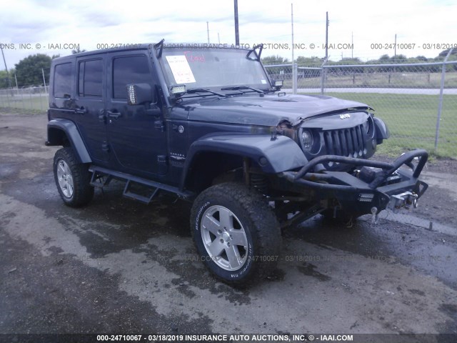 1J4GA59158L542669 - 2008 JEEP WRANGLER UNLIMITE SAHARA GRAY photo 1