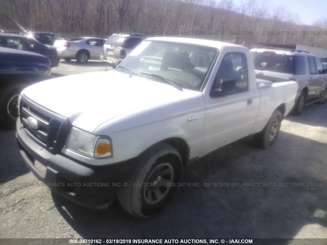 1FTYR10D86PA87602 - 2006 FORD RANGER WHITE photo 2