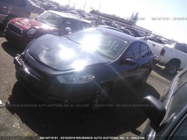 1C3CDFBA4DD334416 - 2013 DODGE DART SXT BLUE photo 2