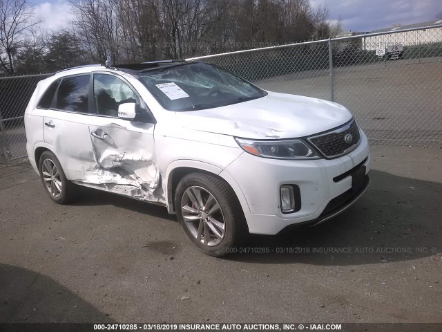 5XYKW4A74EG505647 - 2014 KIA SORENTO SX/SX LIMITED WHITE photo 1