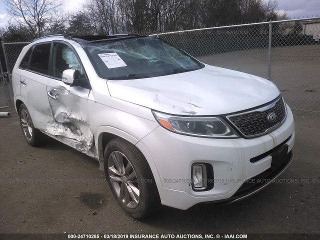 5XYKW4A74EG505647 - 2014 KIA SORENTO SX/SX LIMITED WHITE photo 6