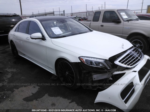 WDDUG8CB5FA111452 - 2015 MERCEDES-BENZ S 550 WHITE photo 1