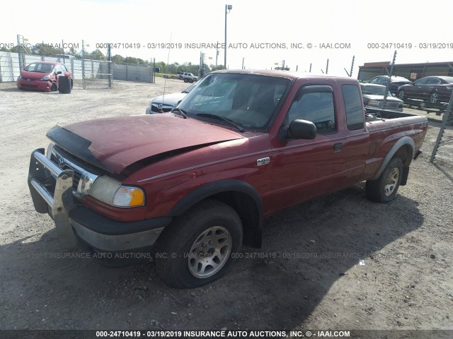 4F4ZR17X5XTM15580 - 1999 MAZDA B4000 CAB PLUS BURGUNDY photo 2