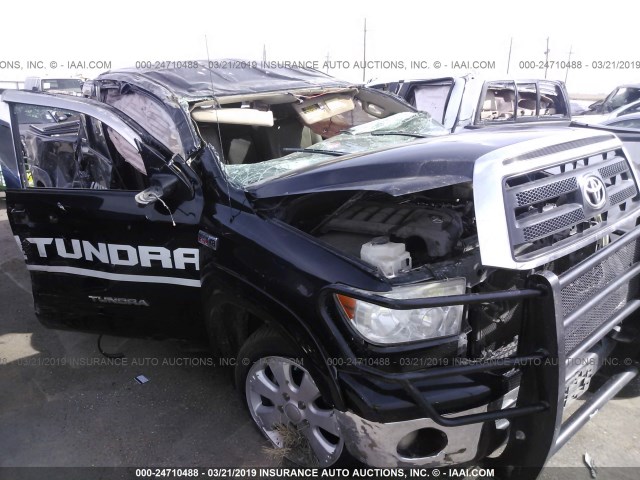 5TFRY5F14BX108998 - 2011 TOYOTA TUNDRA DOUBLE CAB SR5 BLACK photo 6