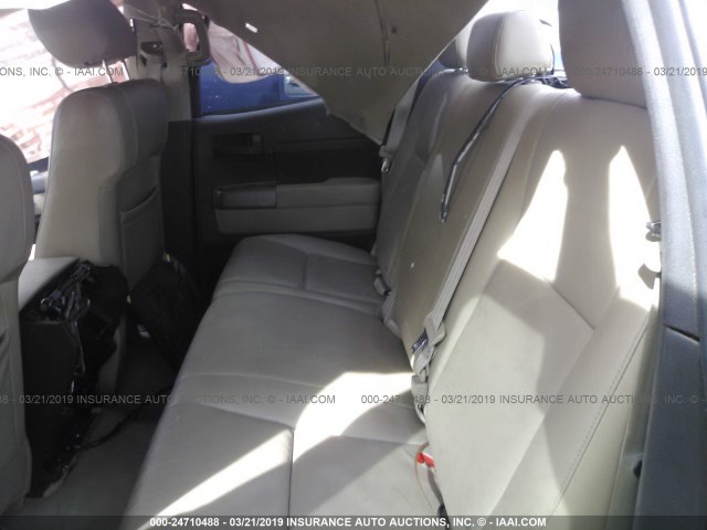 5TFRY5F14BX108998 - 2011 TOYOTA TUNDRA DOUBLE CAB SR5 BLACK photo 8