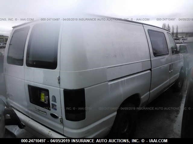 1FTRE14W3YHA26263 - 2000 FORD ECONOLINE E150 VAN WHITE photo 4