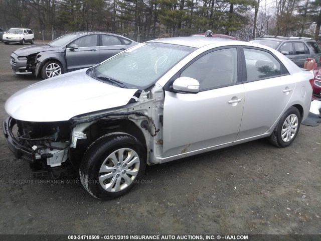 KNAFU4A23A5059308 - 2010 KIA FORTE EX SILVER photo 2