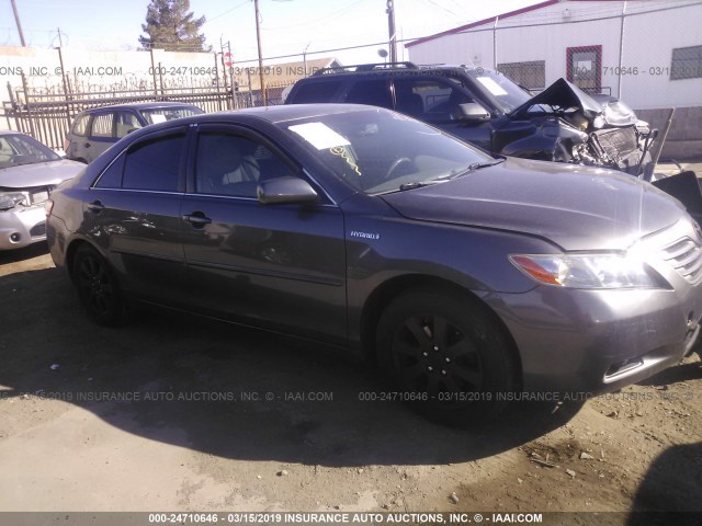 JTNBB46K873030600 - 2007 TOYOTA CAMRY NEW GENERAT HYBRID GRAY photo 1