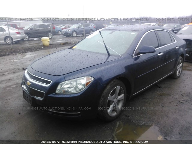 1G1ZC5E09CF270746 - 2012 CHEVROLET MALIBU 1LT 蓝色 照片 2