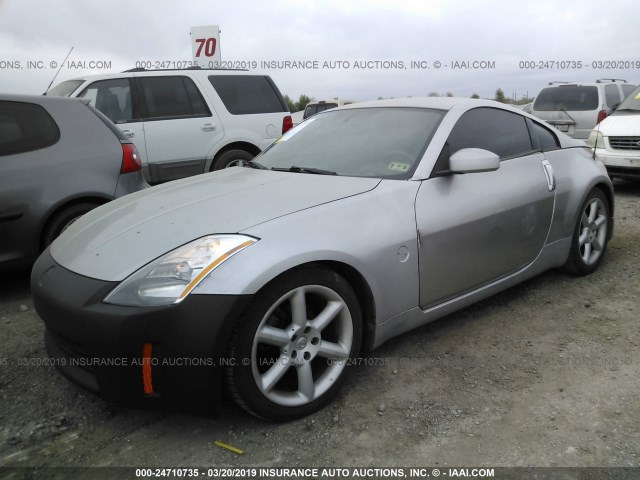 JN1AZ34E73T019815 - 2003 NISSAN 350Z COUPE SILVER photo 2