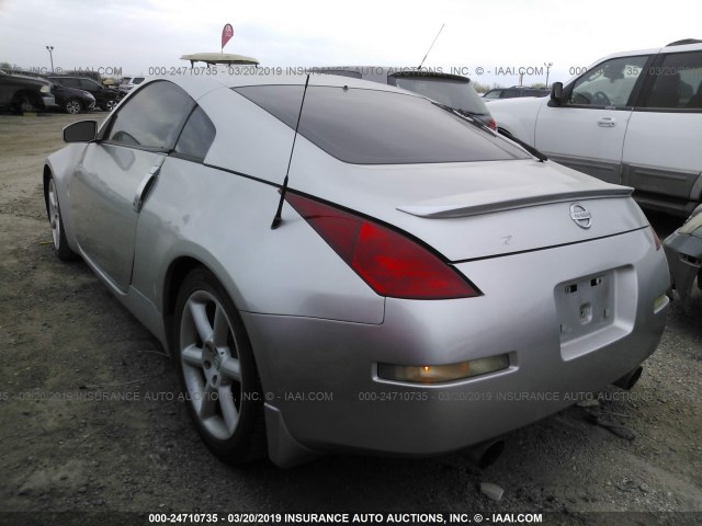 JN1AZ34E73T019815 - 2003 NISSAN 350Z COUPE SILVER photo 3