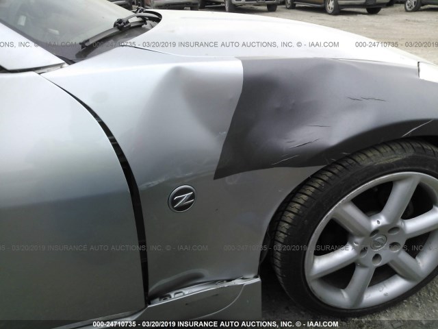 JN1AZ34E73T019815 - 2003 NISSAN 350Z COUPE SILVER photo 6