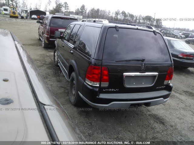 5LMEU88H04ZJ29532 - 2004 LINCOLN AVIATOR 黑色 照片 3