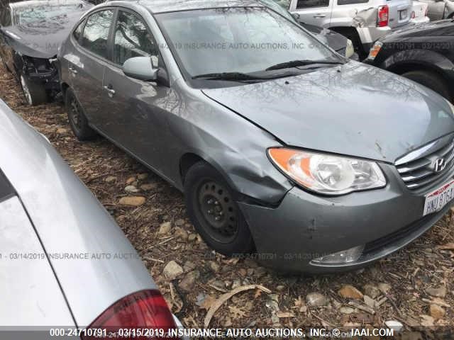 KMHDU4AD5AU830560 - 2010 HYUNDAI ELANTRA GRAY photo 1