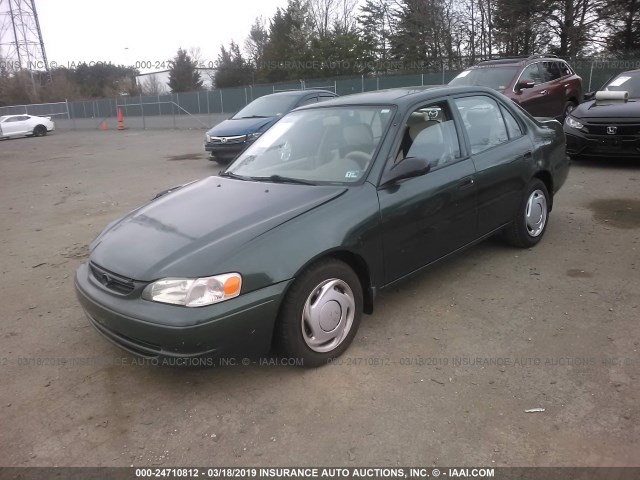 2T1BR12E5YC306044 - 2000 TOYOTA COROLLA VE/CE/LE GREEN photo 2