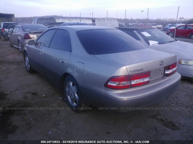 JT8BF28G1Y5098442 - 2000 LEXUS ES 300 BEIGE photo 3