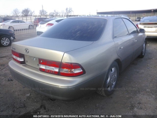 JT8BF28G1Y5098442 - 2000 LEXUS ES 300 BEIGE photo 4