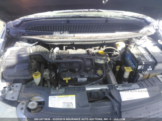 2C8GP64L52R779940 - 2002 CHRYSLER TOWN & COUNTRY LIMITED ლურჯი ფოტო 10