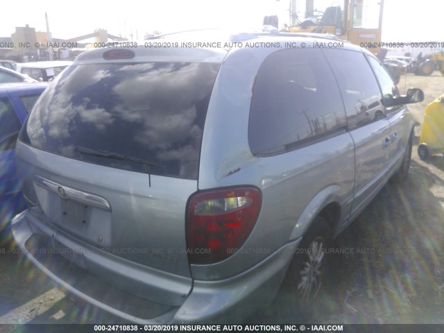2C8GP64L52R779940 - 2002 CHRYSLER TOWN & COUNTRY LIMITED ლურჯი ფოტო 4