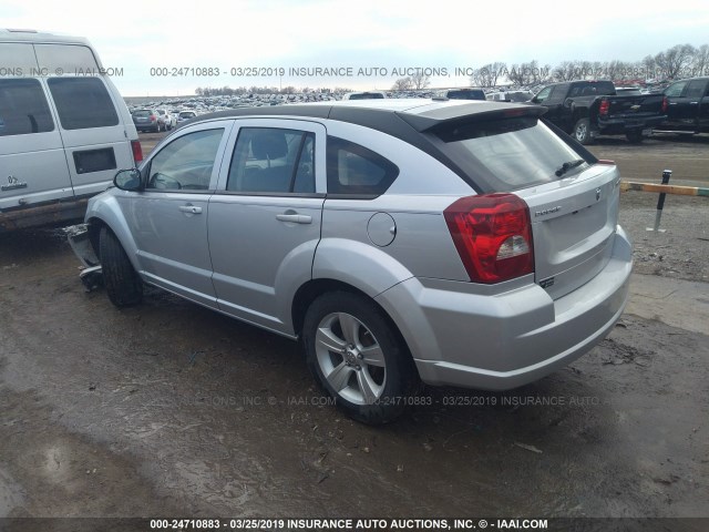 1B3CB4HA7AD665145 - 2010 DODGE CALIBER SXT SILVER photo 3