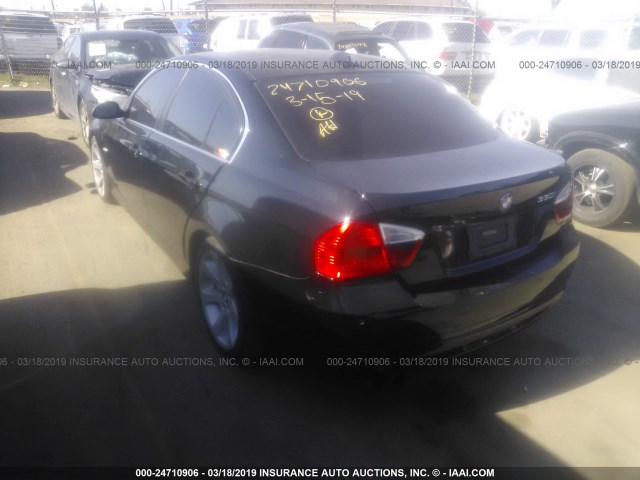 WBAVB33546PS13698 - 2006 BMW 330 I BLACK photo 3