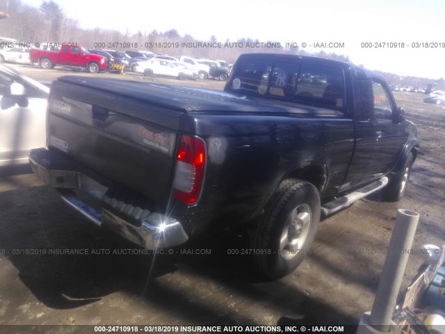 1N6ED26T2YC413620 - 2000 NISSAN FRONTIER KING CAB XE/KING CAB SE BLACK photo 4