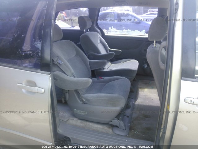 5TDZA23C15S227711 - 2005 TOYOTA SIENNA CE/LE GOLD photo 8