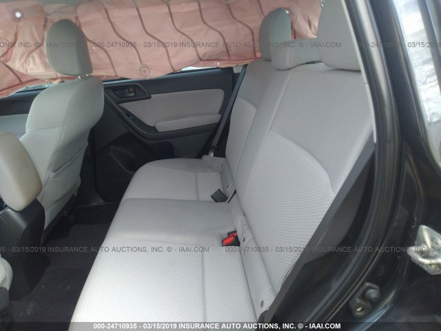 JF2SJAACXEH446493 - 2014 SUBARU FORESTER 2.5I GRAY photo 8