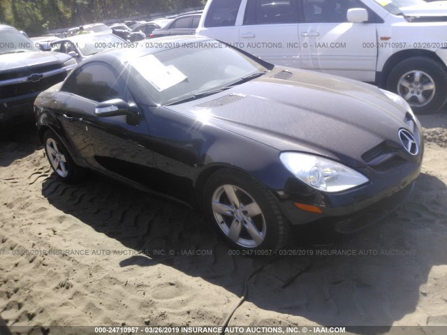 WDBWK54F66F098620 - 2006 MERCEDES-BENZ SLK 280 BLACK photo 1