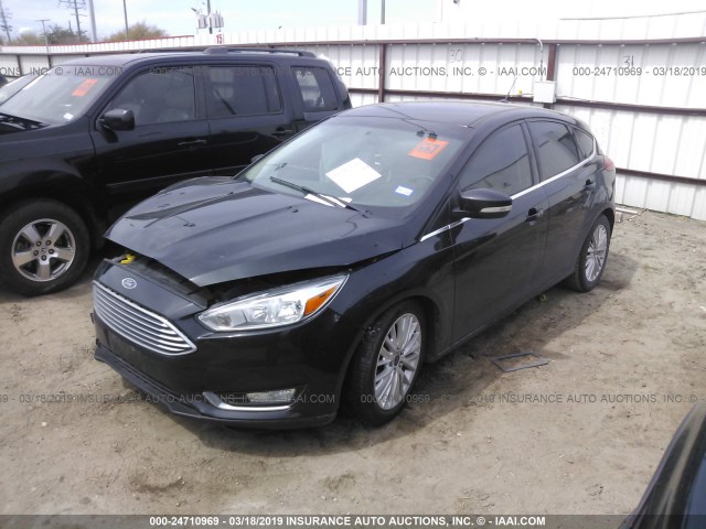 1FADP3N2XFL384679 - 2015 FORD FOCUS TITANIUM BLACK photo 2