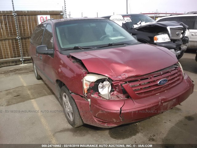 2FMZA51654BA60005 - 2004 FORD FREESTAR SE MAROON photo 1