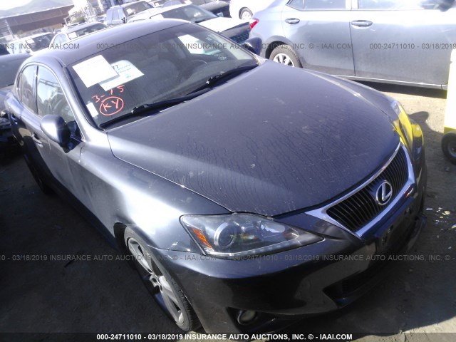 JTHBF5C24B5133818 - 2011 LEXUS IS 250 BLACK photo 1