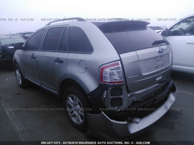 2FMDK36C28BA03129 - 2008 FORD EDGE SE GRAY photo 3