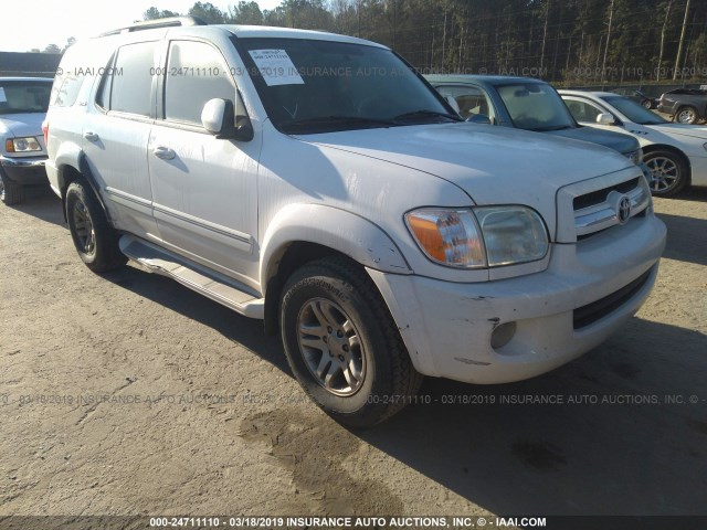 5TDZT34A56S282919 - 2006 TOYOTA SEQUOIA SR5 WHITE photo 1