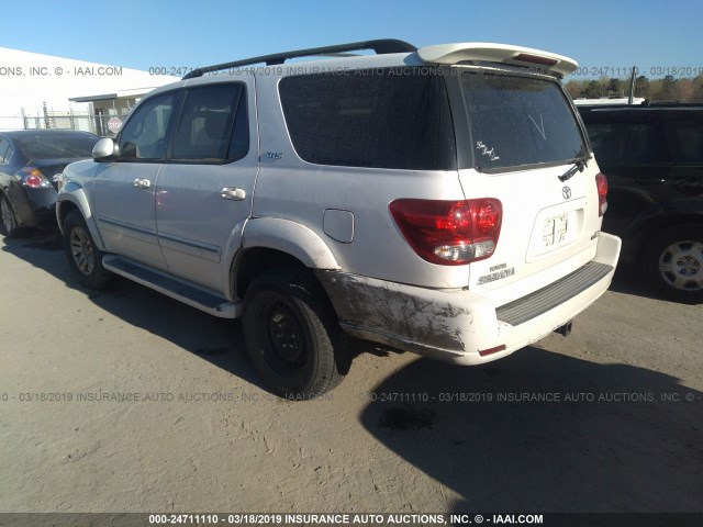 5TDZT34A56S282919 - 2006 TOYOTA SEQUOIA SR5 WHITE photo 3