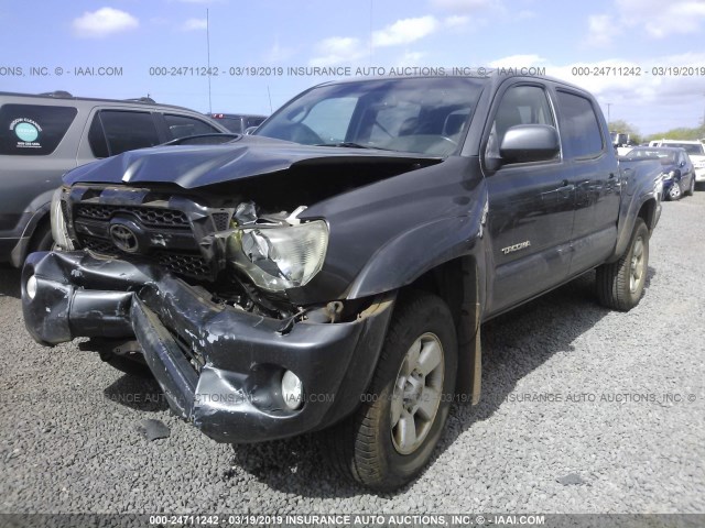 5TFLU4EN1BX014500 - 2011 TOYOTA TACOMA DOUBLE CAB 灰色 照片 2