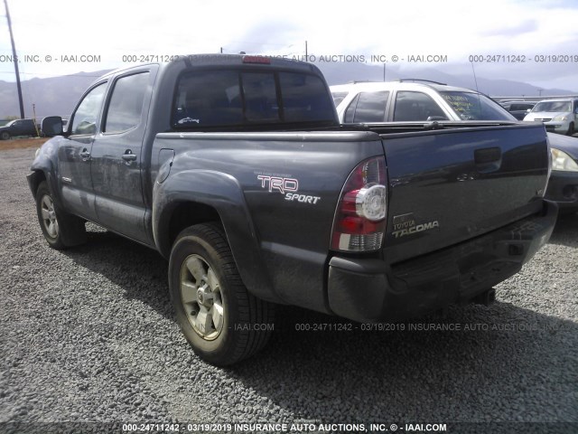 5TFLU4EN1BX014500 - 2011 TOYOTA TACOMA DOUBLE CAB 灰色 照片 3