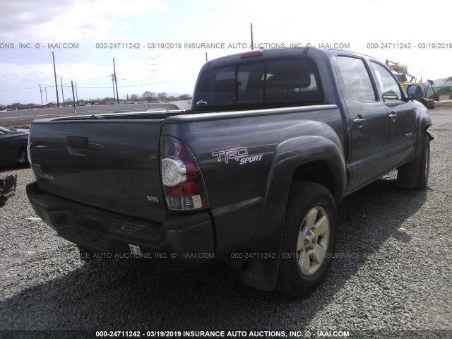 5TFLU4EN1BX014500 - 2011 TOYOTA TACOMA DOUBLE CAB 灰色 照片 4