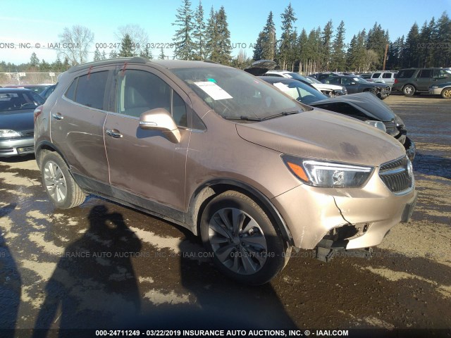 KL4CJASB7JB655948 - 2018 BUICK ENCORE PREFERRED GOLD photo 1