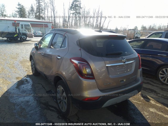 KL4CJASB7JB655948 - 2018 BUICK ENCORE PREFERRED GOLD photo 3