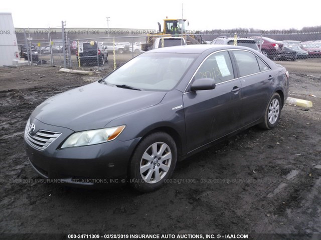 4T1BB46K08U031770 - 2008 TOYOTA CAMRY HYBRID GRAY photo 2