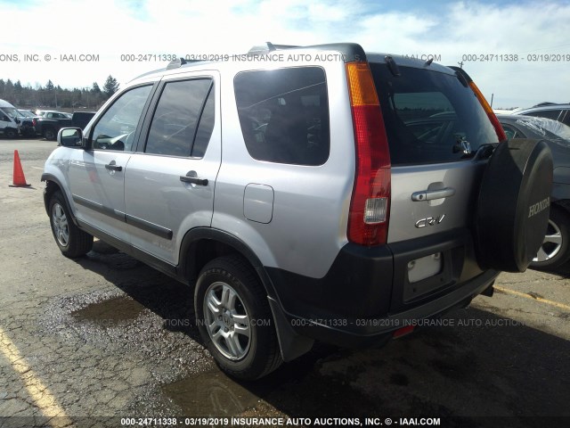 JHLRD78803C031608 - 2003 HONDA CR-V EX ვერცხლისფერი ფოტო 3