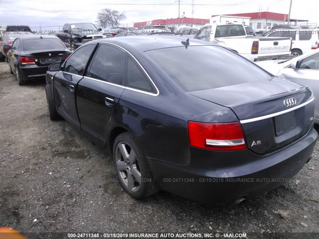 WAUAH74F78N065167 - 2008 AUDI A6 3.2 BLUE photo 3